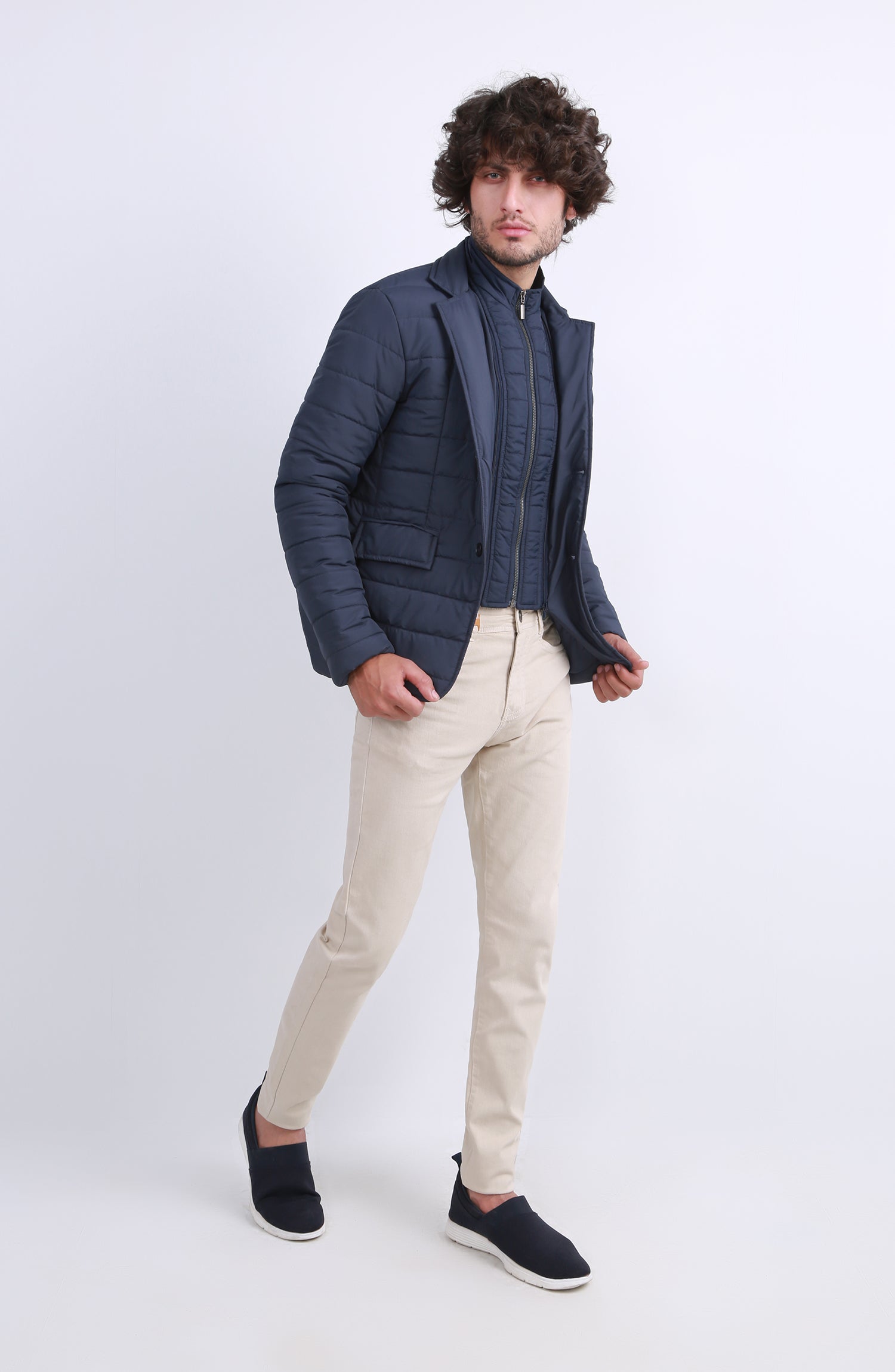 MJ605421-MEN'S DOUBLE LAYERED DOWN JACK-NAVY – Leisure Club Official