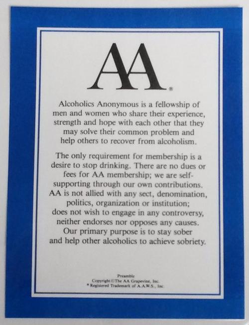 AA Preamble - Laminated – CASO