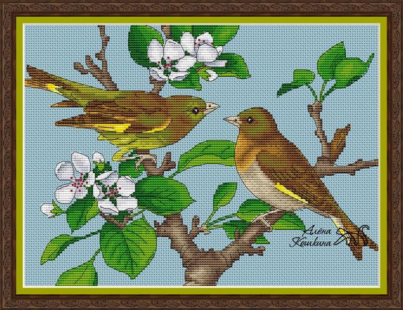 Yellow Wagtail - PDF Cross Stitch Pattern