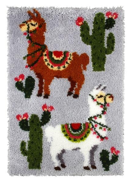 Latch hook rug kit "Alpacas" 4103