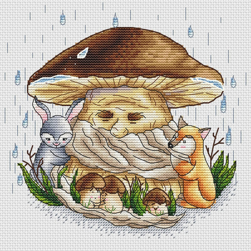 New Dimensions Learn & Craft Cross stitch Kits: Mushroom/Snail, Llama, Cat