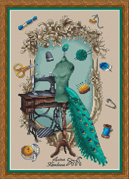 Elegant Peacock Cross Stitch Chart - Livros na  Brasil