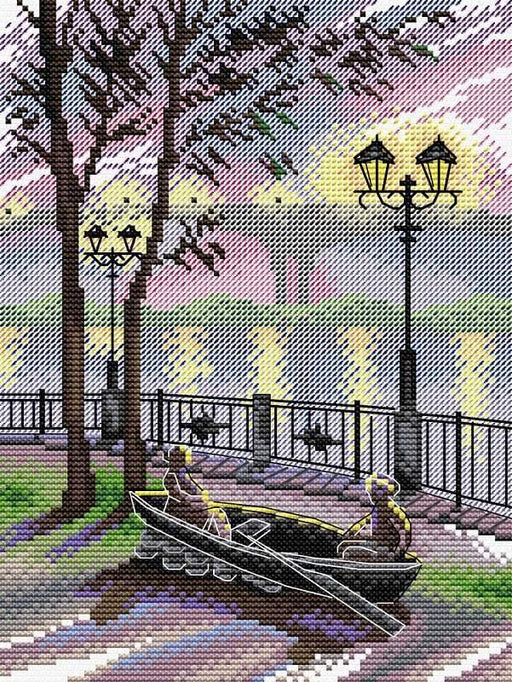 Striped Winter SM-620 Counted Cross Stitch Kit  Cross stitch, Counted  cross stitch kits, Cross stitch kits