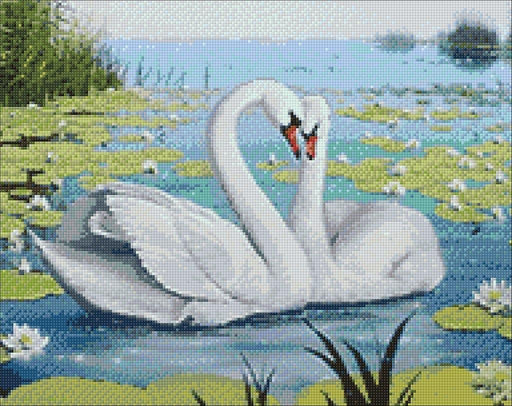 Spring Hidden Pond Diamond Painting Set by Wizardi. Garden WD090 Diamond  Art Kit. Large Diamond Painting Kit 