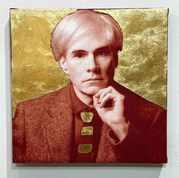 Karen Bystedt x Indira Cesarine "Gilded Andy Red + Gold" The Lost Warhols Collection