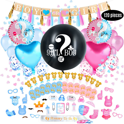 Gender Reveal Decoration Premium Kit Gender Reveal Party Supplies