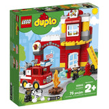 LEGO DUPLO 10903 Fire Station (76 Pieces) Building Blocks - Brick Pops