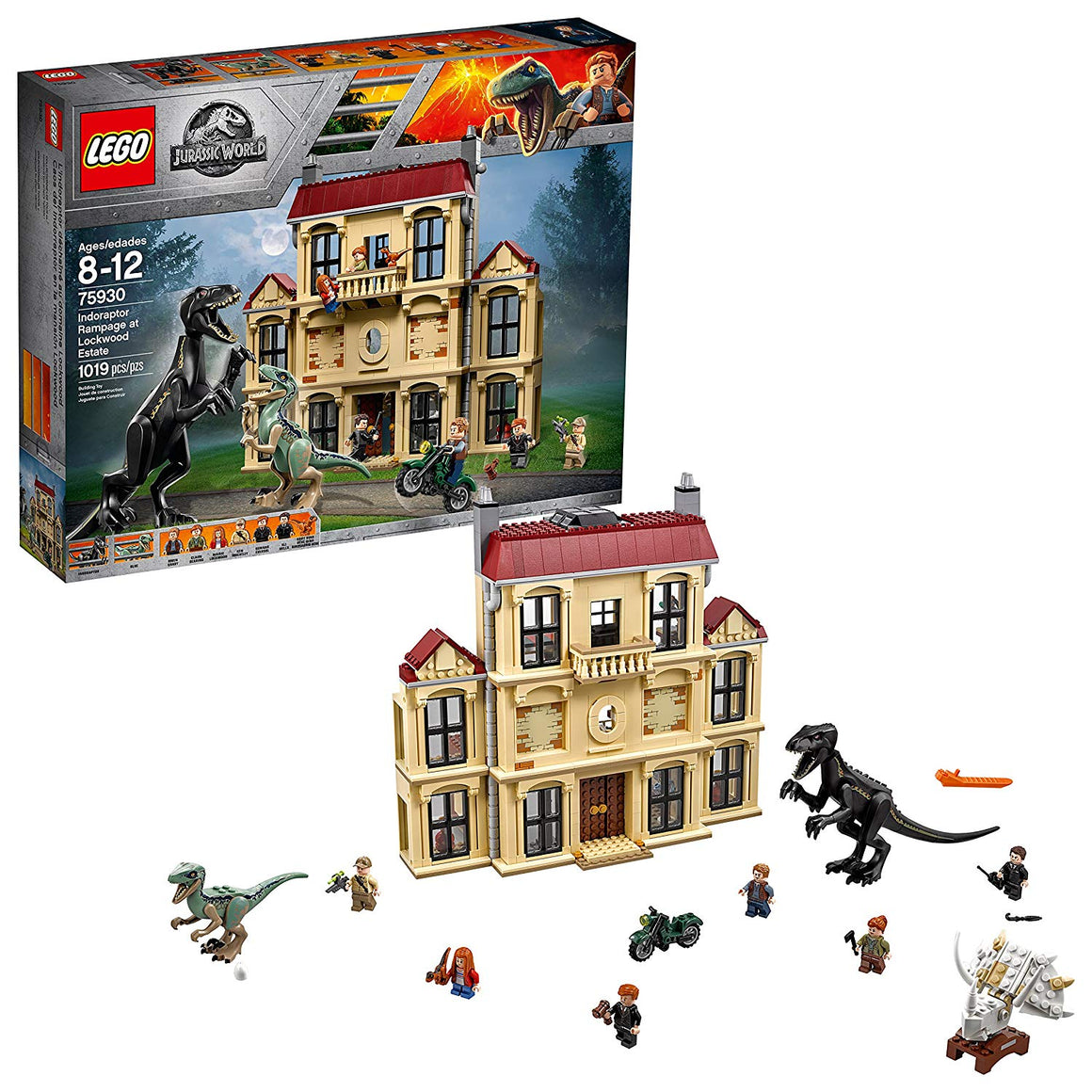 lego jurassic world indoraptor rampage at lockwood estate