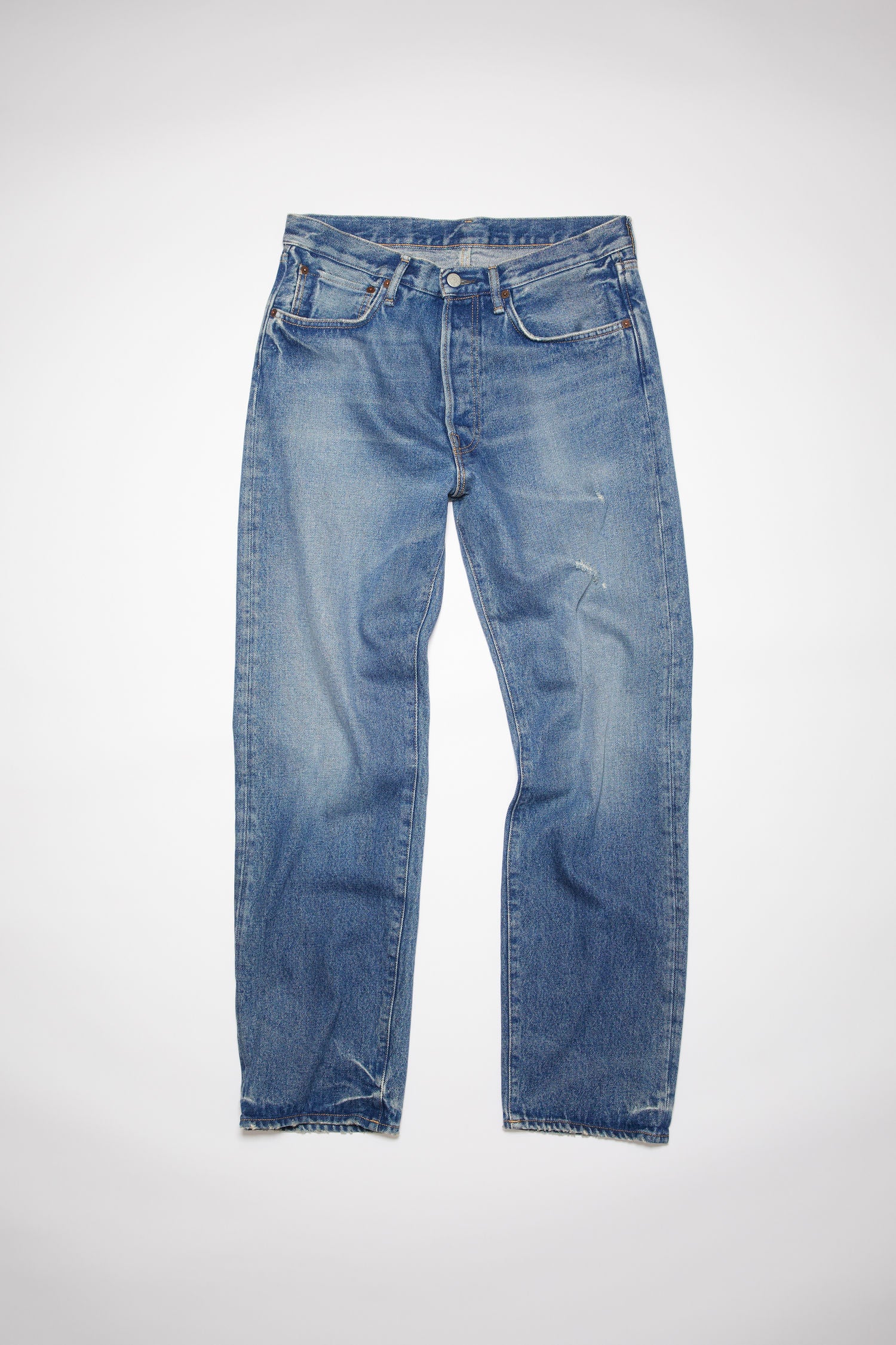 Bomgaars : Full Blue 5-Pocket Relaxed Fit 100% Cotton Jean : Jeans