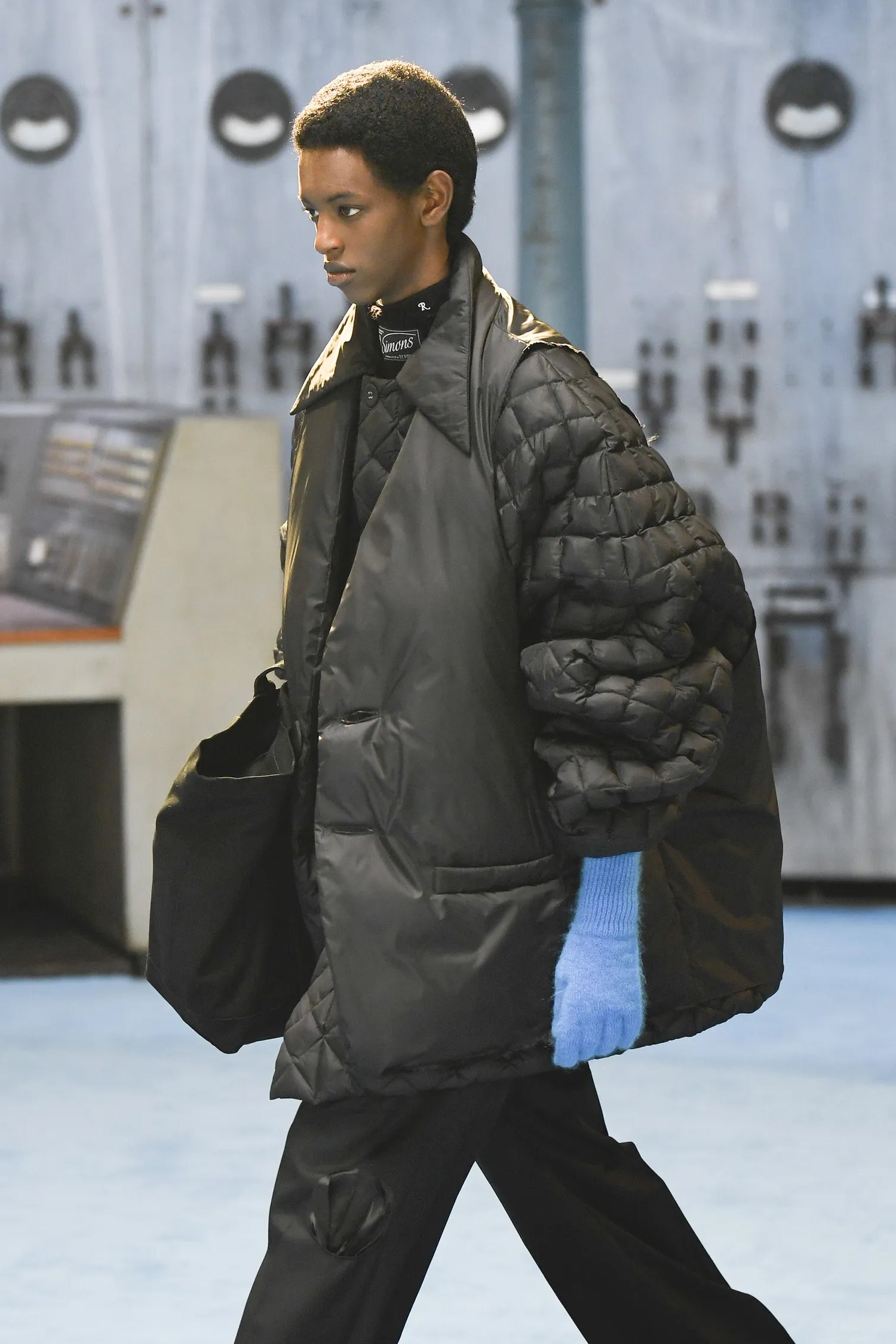 RAF SIMONS 22SS Denim oversized gilet-