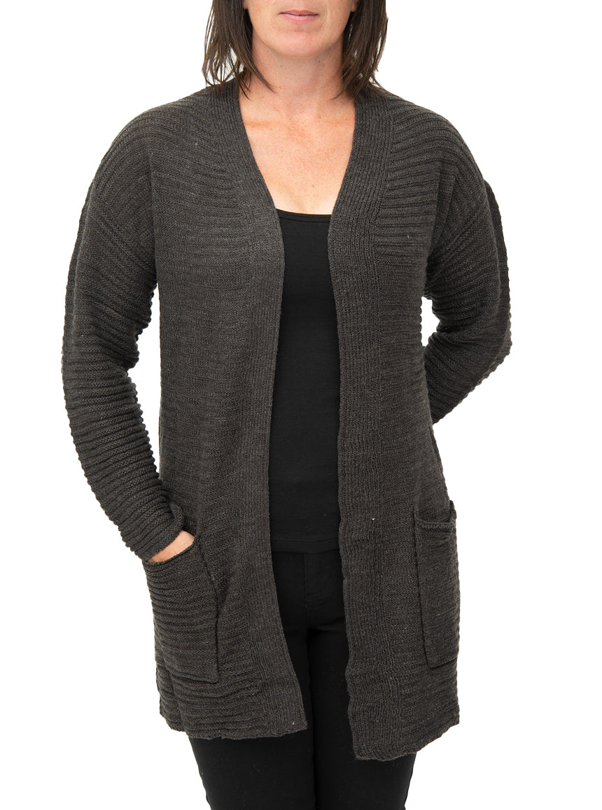 Cardigan ouvert en tricot | 2 couleurs