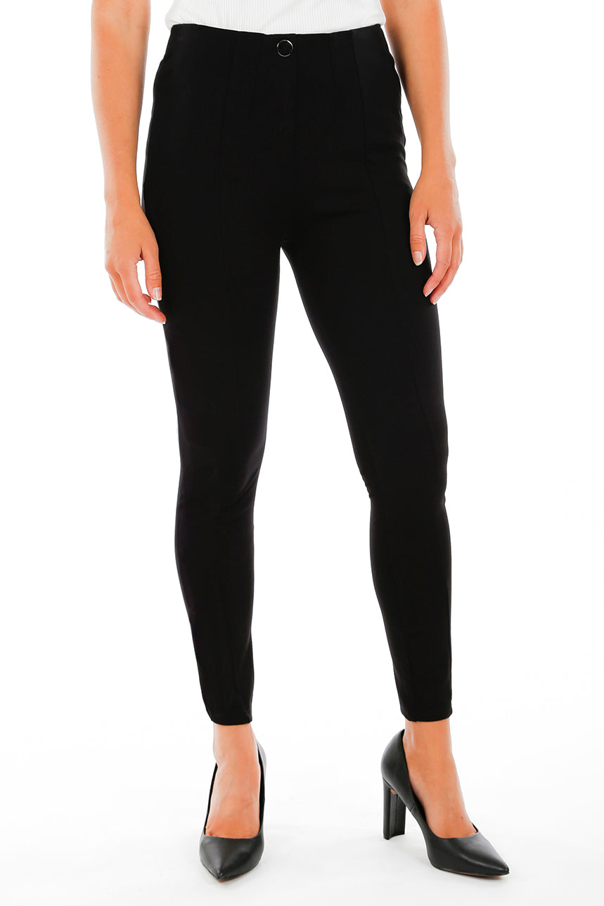 Legging taille haute 1 bouton