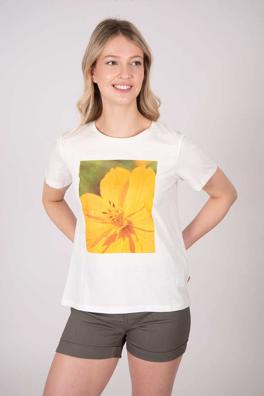 T-shirt imprimÃ© fleur