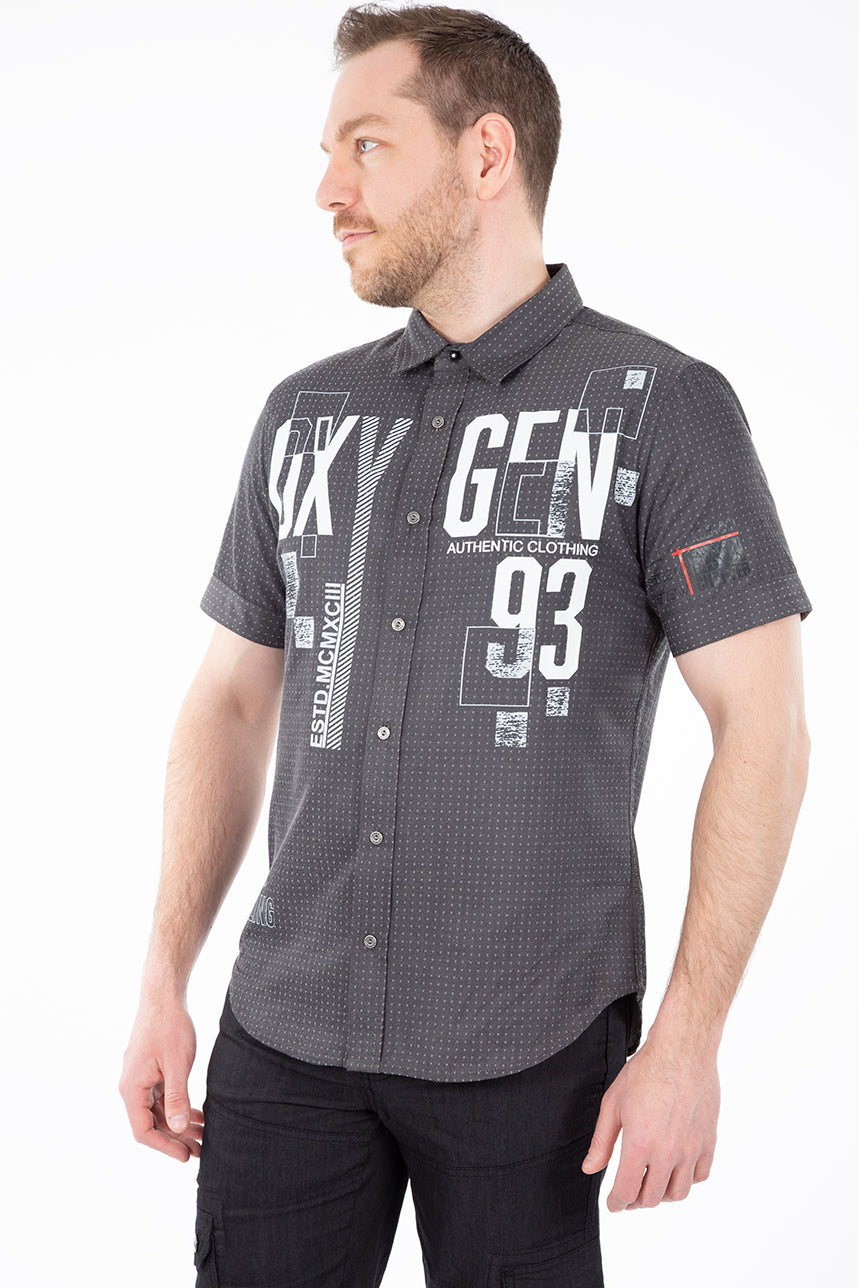 Chemise mini carreaux logo | Oxygen | 2 couleurs