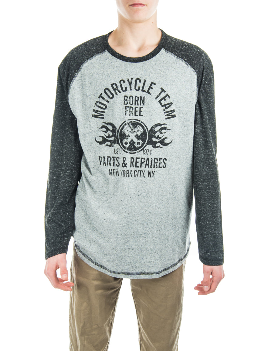 Le t-shirt imprimÃ© Ã  manches raglan