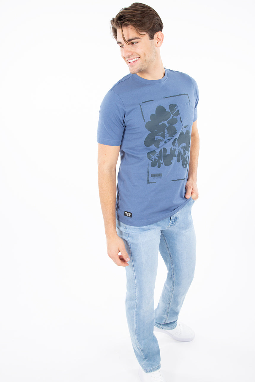 T-shirt fleurs et palmier | 2 couleurs