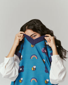 (1+6+1) Kittie Yiyi Beauty - Serenity Blue Knitted Vest Bundle