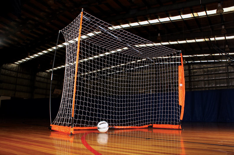 Bownet Futsal goal. Need a futsal goal or need to know what the size of a futsal goal is. Bownet and SUMMIT is Australias best supplier of portable goals. Approved by Football Australia, the Bownet Futsal goal is the best you can buy.