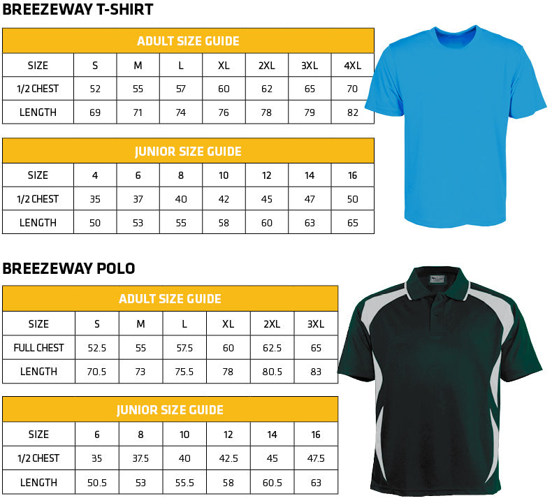 Summit Shirts Size Guide