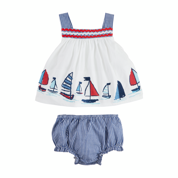 sailboat pinafore set