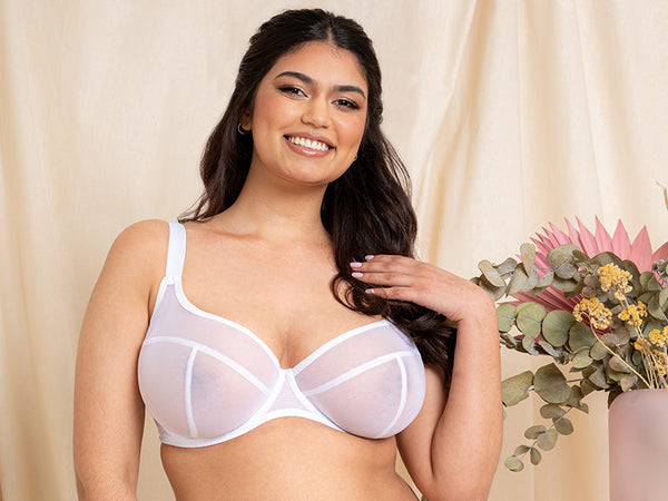 Flirtelle Hayley Plunge Bra White