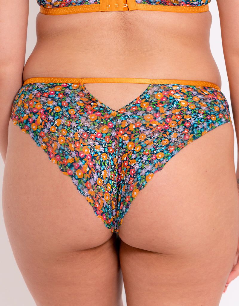 Curvy Kate Lace Daze Brazilian Brief Floral Print