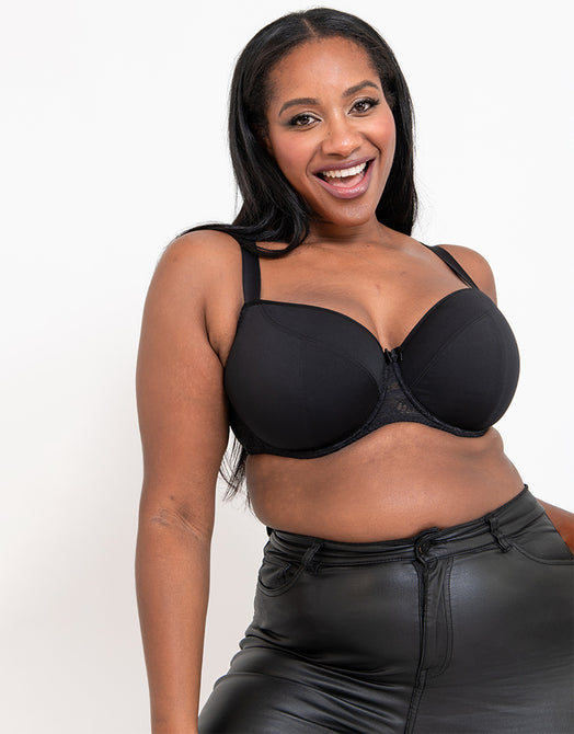 Brastop.com - Flirtelle's beautiful Orla is a plunge bra that goes all the  way up to a UK K cup (that's a US O cup!) in a soft, semi-sheer mesh for a