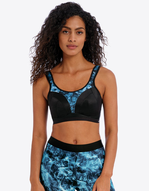 Buy Freya Women's Active Soft Cup Crop Top Sports Bra, Carbon, 34F at