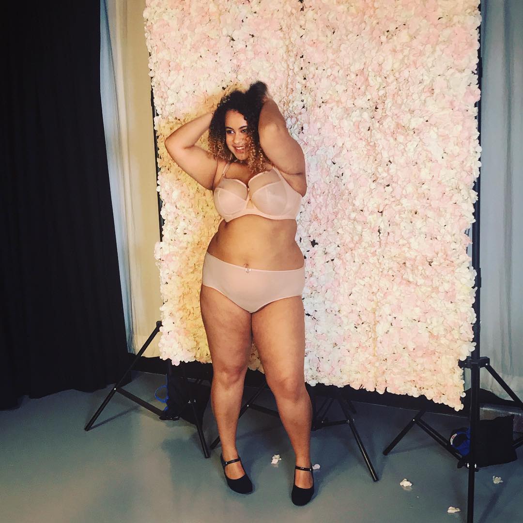 Georgia wears Curvy Kate Victory Latte