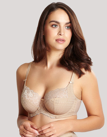 panache envy balconette side support bra nude