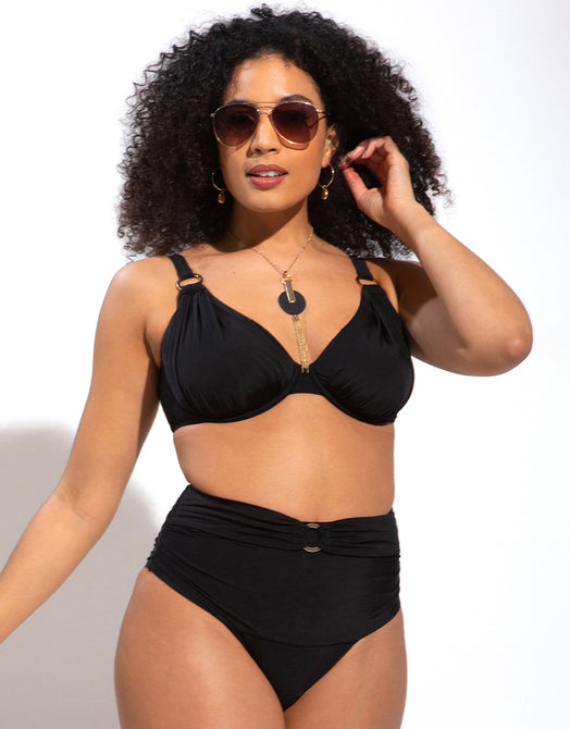 Elomi Essentials Mid Rise Bikini Brief Black – Brastop UK