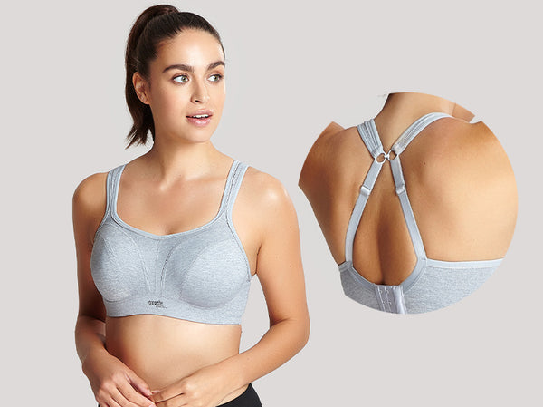 panache sports bra grey