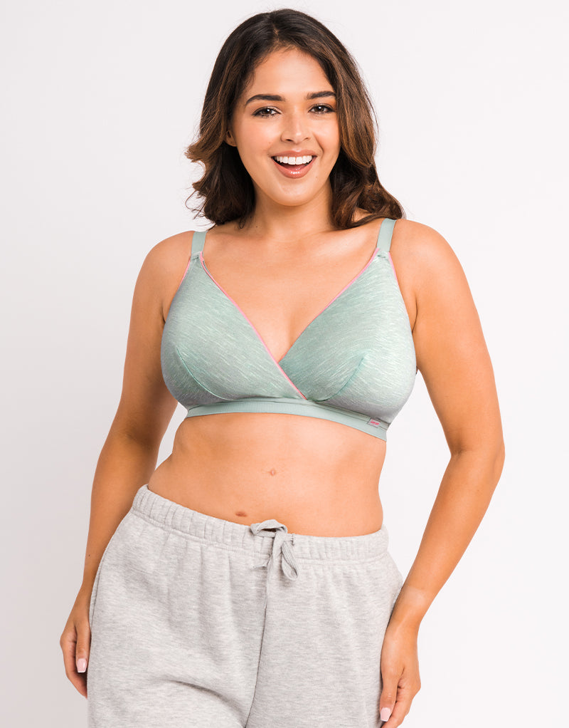 Curvy Kate In My Dreams Non-Wired Bralette Mint/Pink