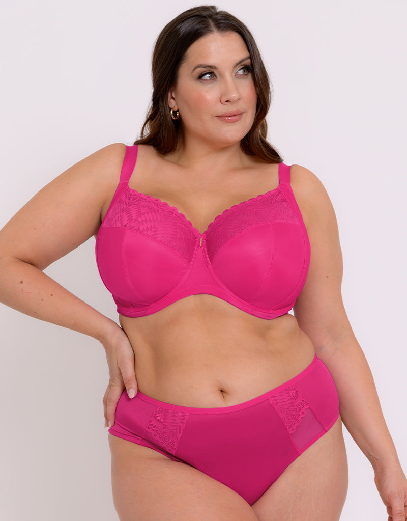 Adella Athena Full Cup Bra Hot Pink