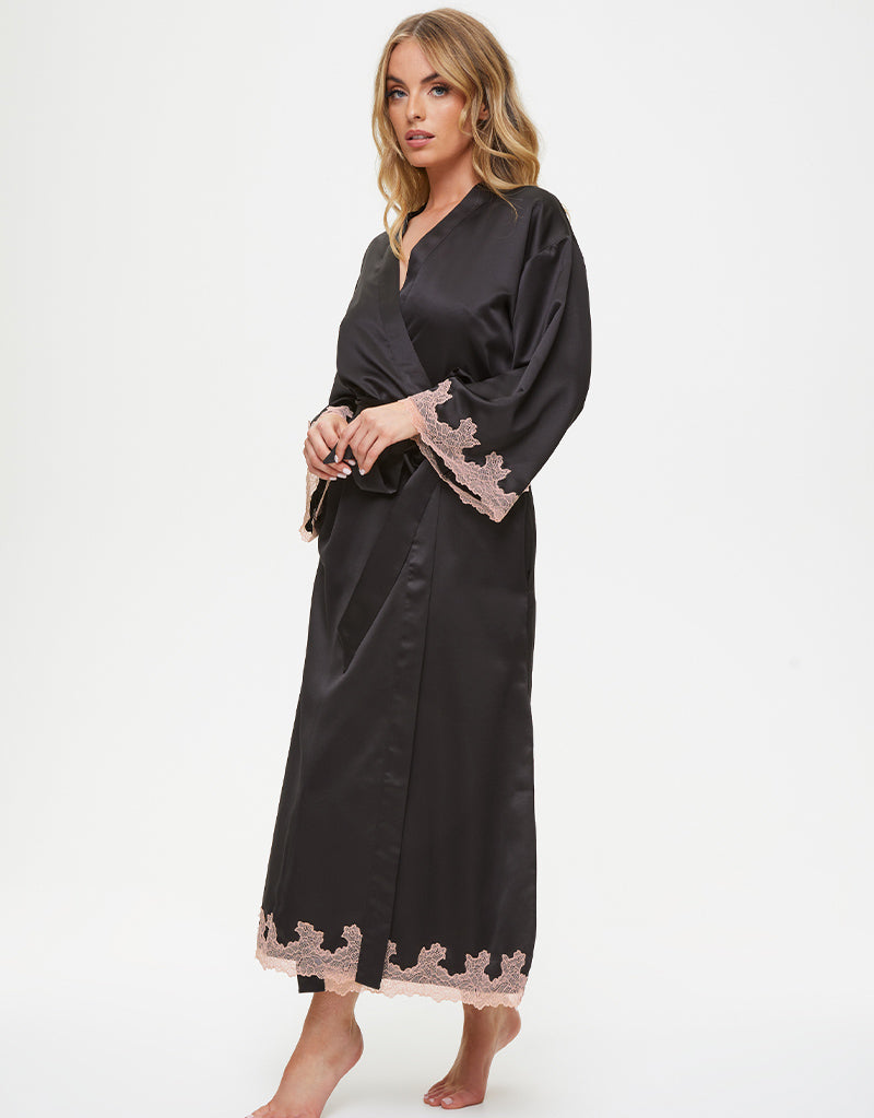 Ann Summers Sorella Maxi Robe Black