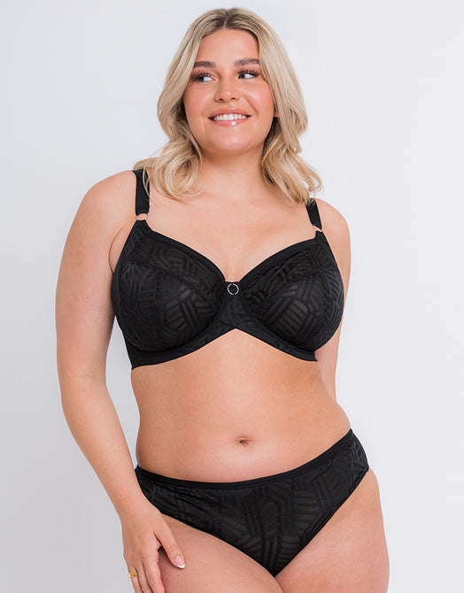 Curvy Kate Women's Superplunge Multiway, Black, 28D at