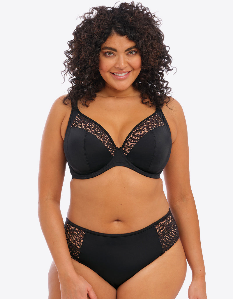 Elomi Indie Mid Rise Bikini Brief Black