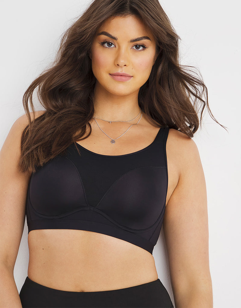 Figleaves Dina Underwired Sports Bra Black