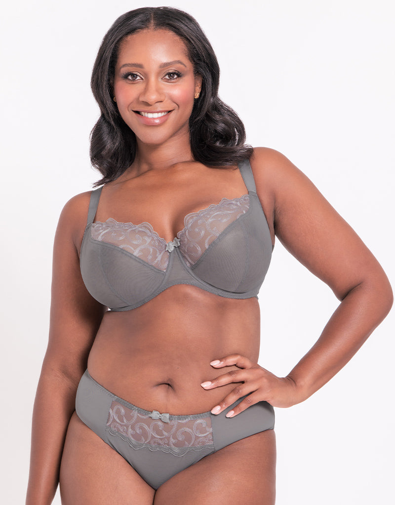 Flirtelle Alice Balcony Bra Silver