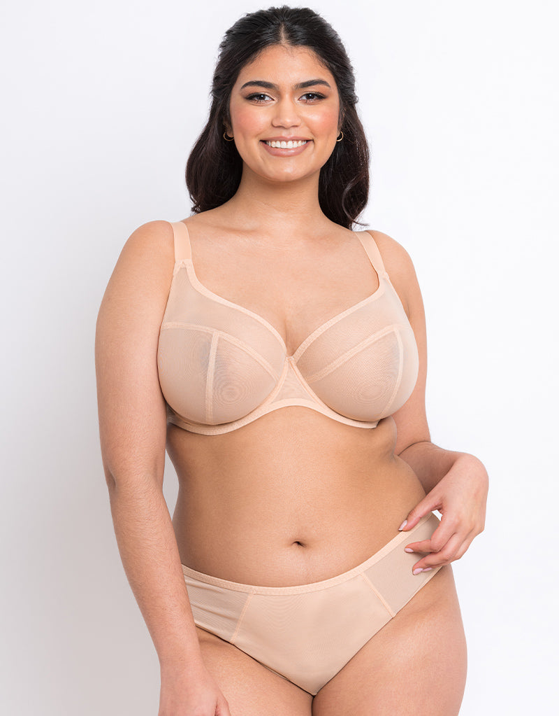 Flirtelle Hayley Plunge Bra Latte