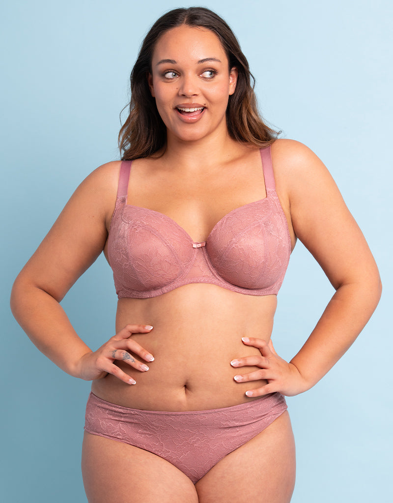 Flirtelle Thalia Balcony Bra Dusky Pink