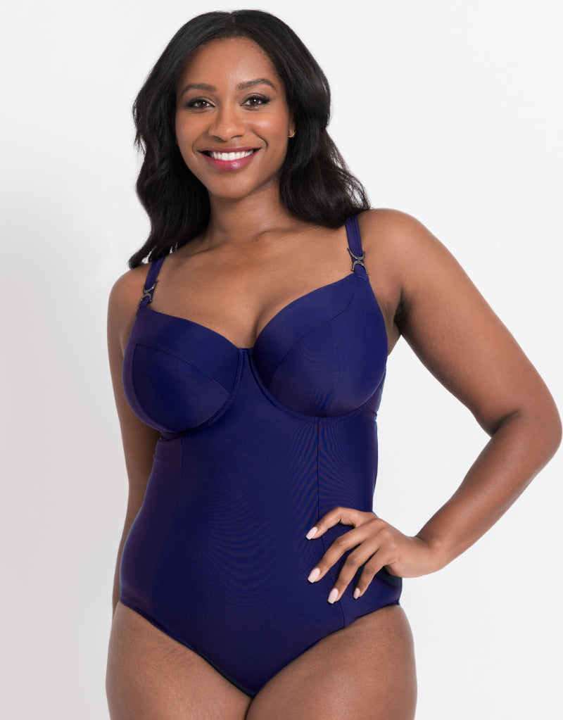 Flirtelle Verona Beach Balcony Tankini Top Navy – Brastop UK