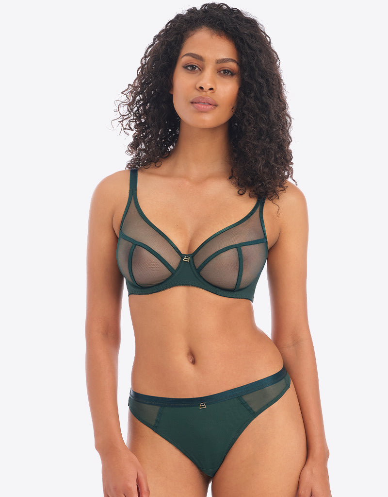 Freya Snapshot High Apex Plunge Bra Deep Emerald