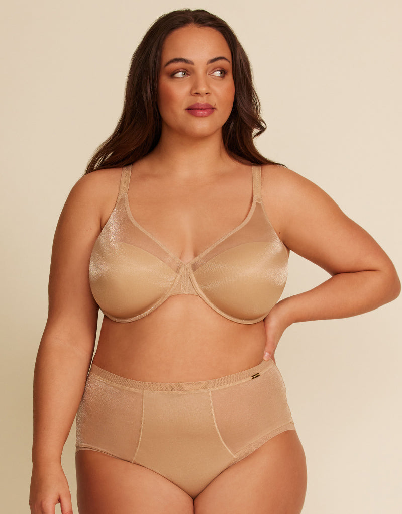 Gossard Glossies Light Padded Bra Latte