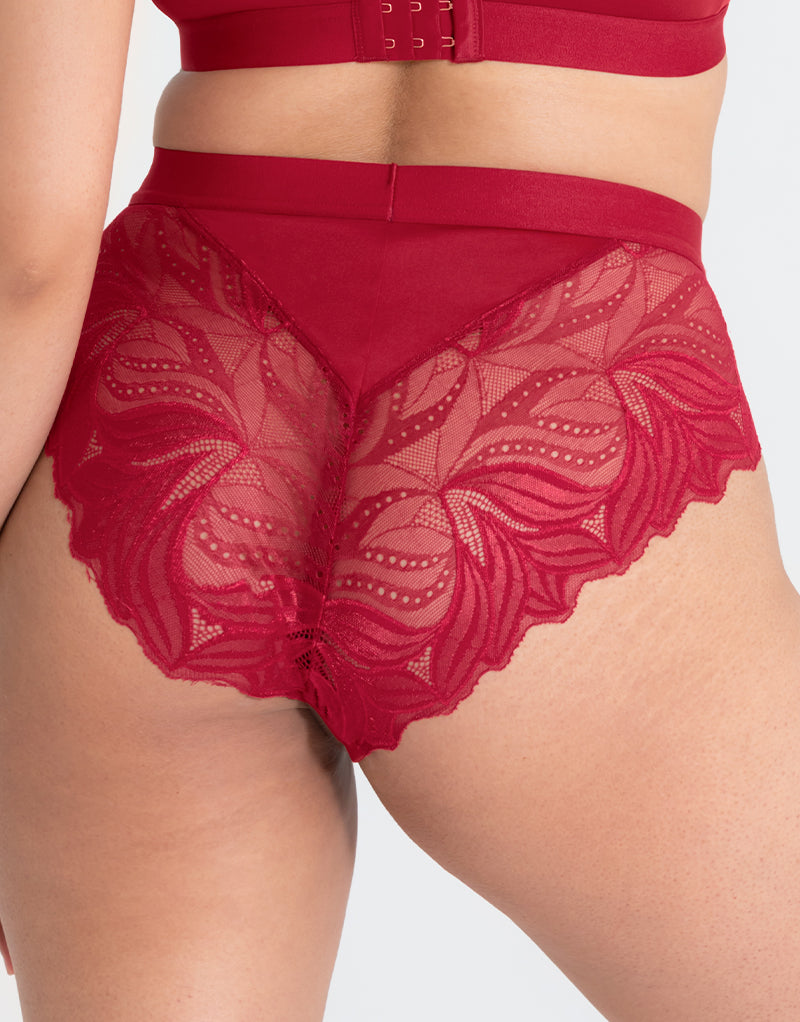 Scantilly Indulgence High Waist Brief Red