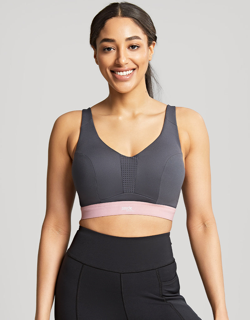 Panache Ultra Perform Non Padded Sports Bra Charcoal