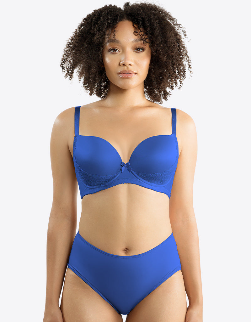 Parfait Casey Plunge T-Shirt Bra Nautical Blue