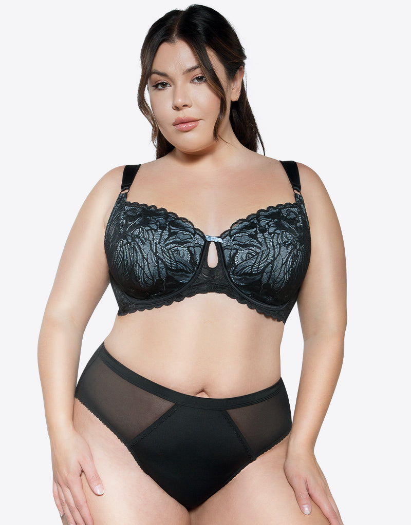 Flirtelle Alice Balcony Bra Blue Lagoon – Brastop UK