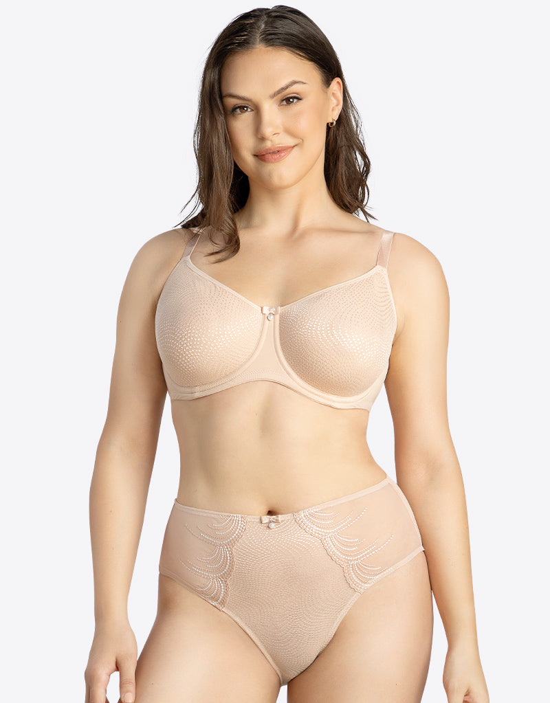 Parfait Pearl Unlined Seamless Minimizer Bra Cameo Rose