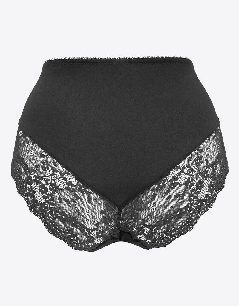 Pour Moi Flora Deep Brief Black